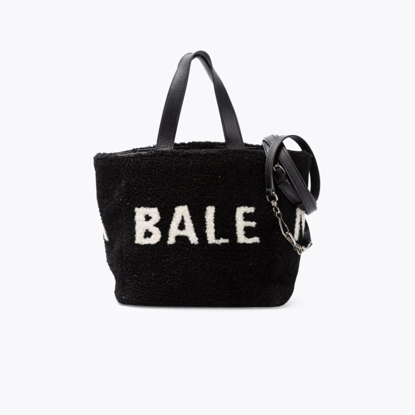 BALENCIAGA Bolso shopper de sherling