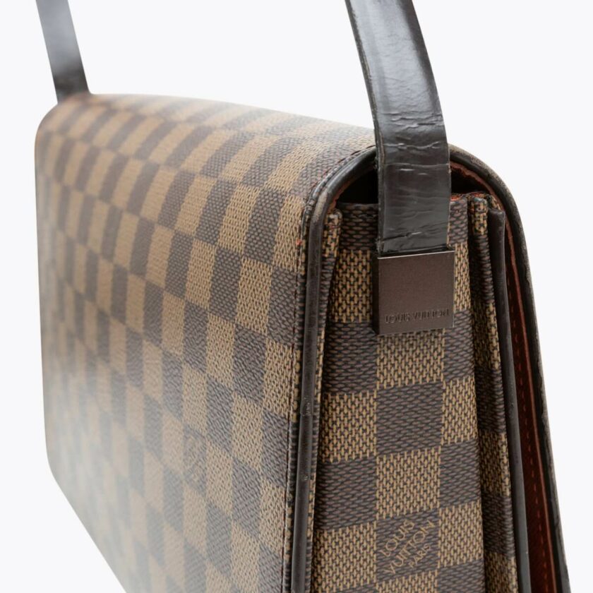 LOUIS VUITTON Damier Ebene Tribeca Carré Bag