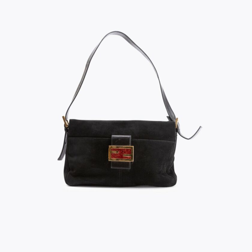 FENDI Suede Shoulder Bag