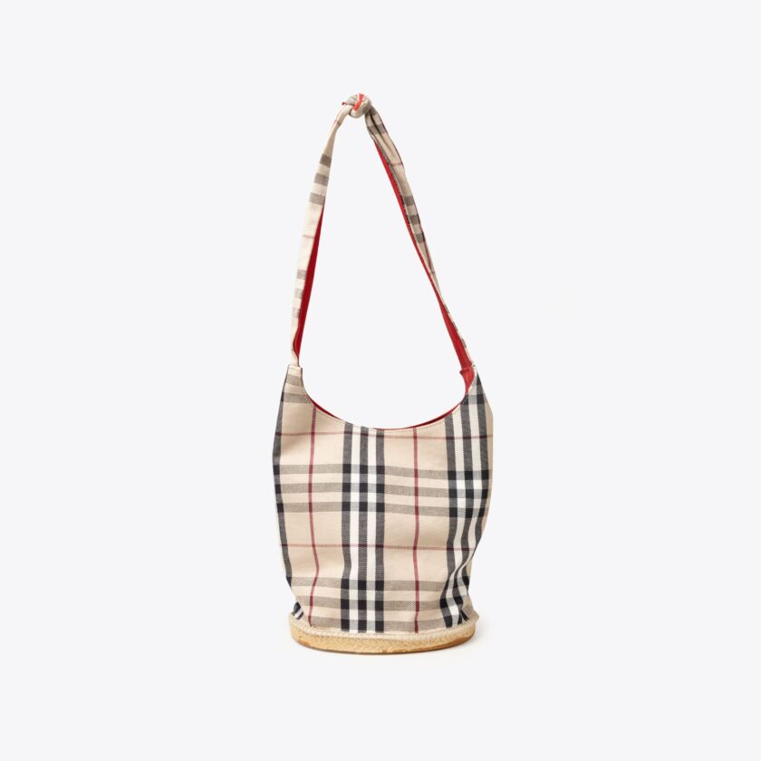 BURBERRY Espadrille Bucket Bag